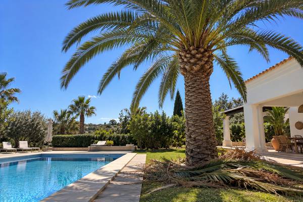 Moradia em Albufeira com piscina e palmeira tratada